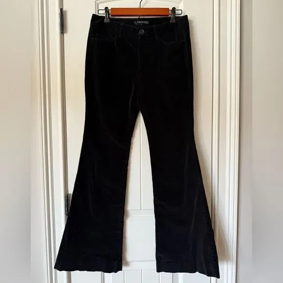 THEORY stretch cotton-velvet flared pants Size 6 - Picture 4 of 8